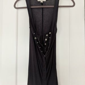 Twenty8Twelve Gray Tank with Snaps